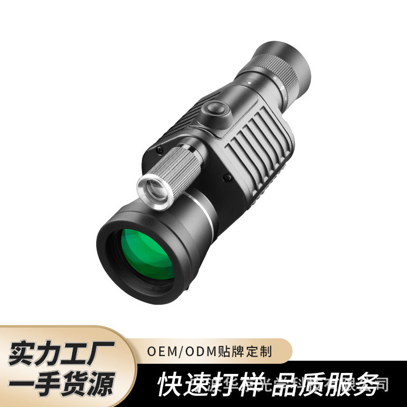 跨境热销12X40单筒望远镜 带灯带指南针户外便携高清望远镜批发