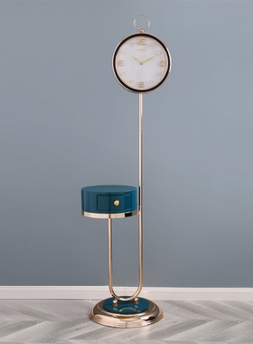 高端落地钟立钟电视柜旁边落地摆件时钟客厅现代轻奢立式静音钟表
