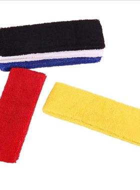 Sweatbands Forehead Head Hair Sweat Band Elastic Terry Cloth