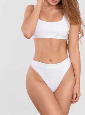 2020 High Waist Bathing Suits Push Up Sexy Yellow Swimsuit W