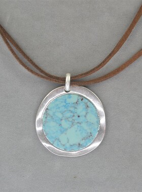 极速R 蓝色吊坠 短款 项链