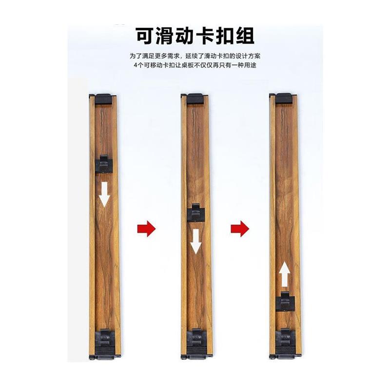 露营推车可折叠户外手推野餐车营地推车拉杆小拉车桌板原木