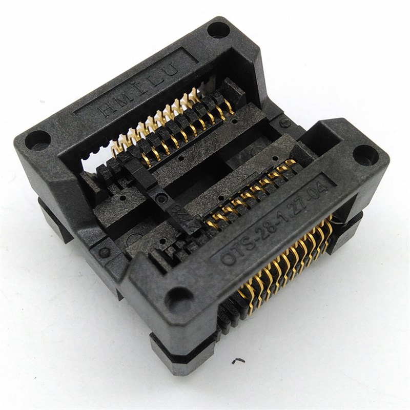 全新SOP20(28)-1.27 下压弹片 老化座 ots28-1.27-04 IC测试座