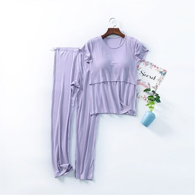 极速Fdfklak M-3XL Maternity Nursing Set 2pcs/set Pregnant Wo