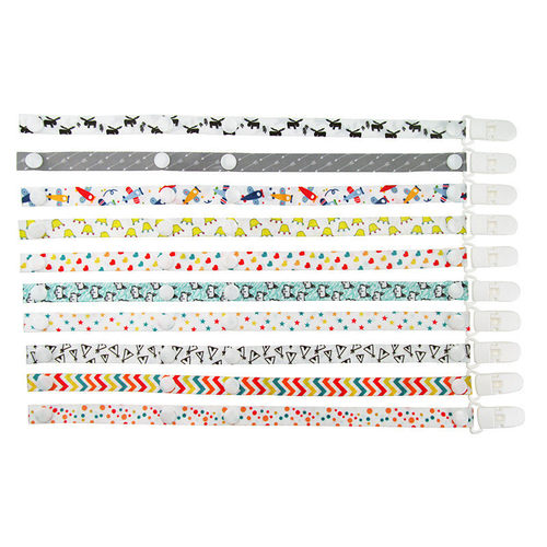 极速Baby Pacifier Clip Chain for soothers Ribbon Chupetas fu