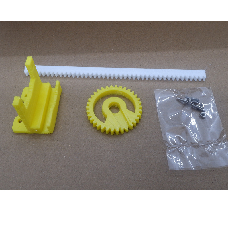 行程约4CcM SG90舵机伸缩杆3D打印塑料创客Div配件反复运动定做款