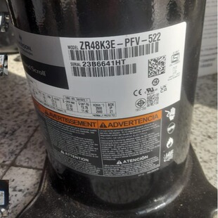ZR68KCE-TF7-522 谷轮空调冷库制冷压缩机配件208-230v 60hz