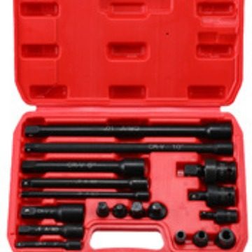 18件接杆组套连接加力杆 套筒加长杆接杆旋具头扳手汽修工具接杆