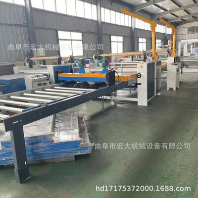 河南装饰PVC发泡板贴面机 木饰面覆膜机 黄心灰心竹纤维板平贴机