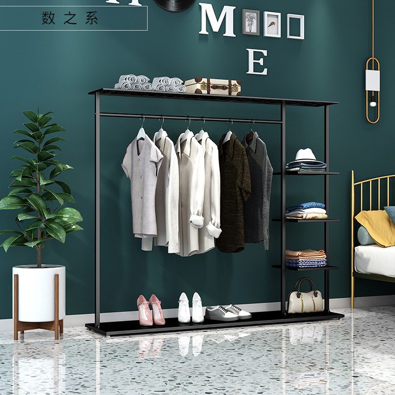 网红服装店家用简易简约多功能挂衣架服装架落地衣帽架北欧卧室货