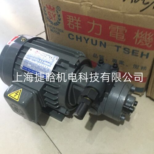 台湾S.Y群策电机 C02-43B0 三相卧式 2HP-4P 配VOP润滑泵