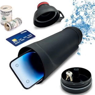 厂家供应户外塑料水杯瓶隐藏罐户外便携储物器密封便携式轻便