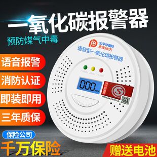 一氧化碳报警器家用煤烟co浓度探测器户外露营车载一氧化碳检测仪