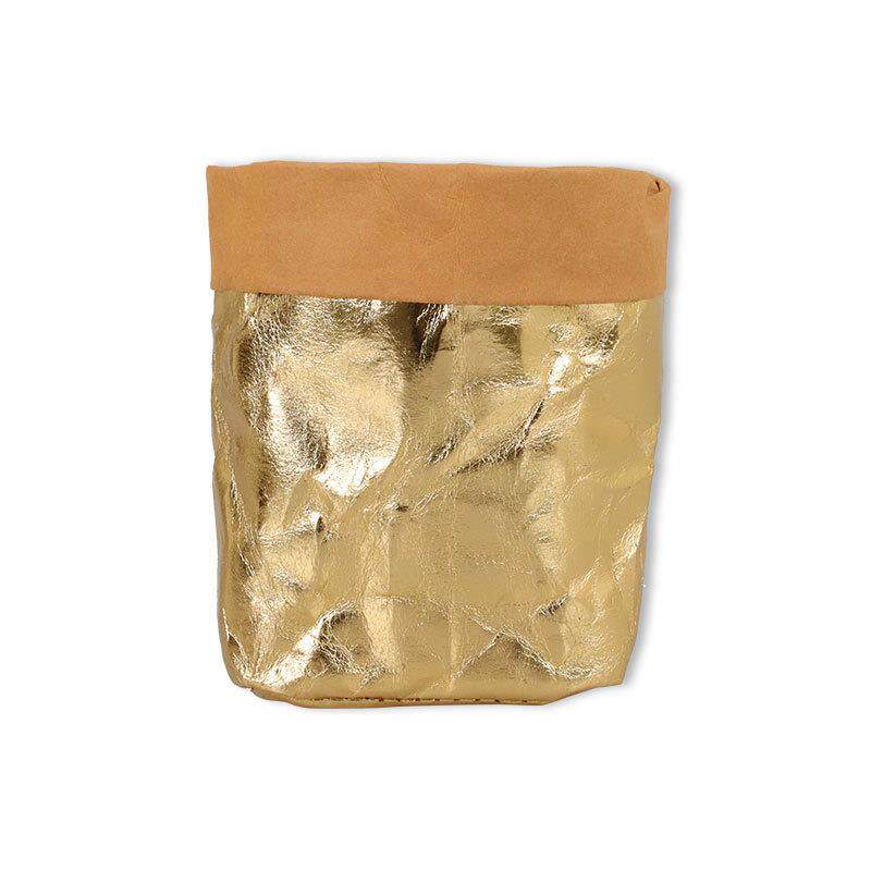 QC水洗撕不烂多尺寸牛皮纸袋植物盆套多用途家居收纳袋拍照道具