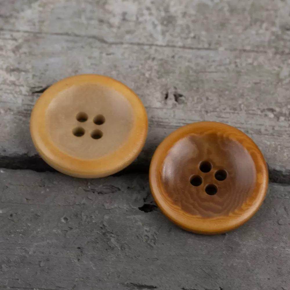 黄咖色果实材质纽扣西装毛衣针织衫羊绒衫红棕色火烧做旧复古扣子