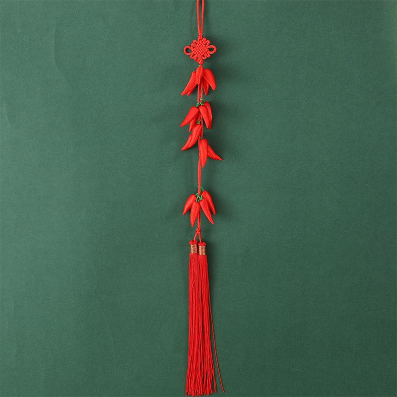 红辣椒鞭炮串挂件新年挂饰春节元旦过年室内客厅搬家乔迁新居装饰