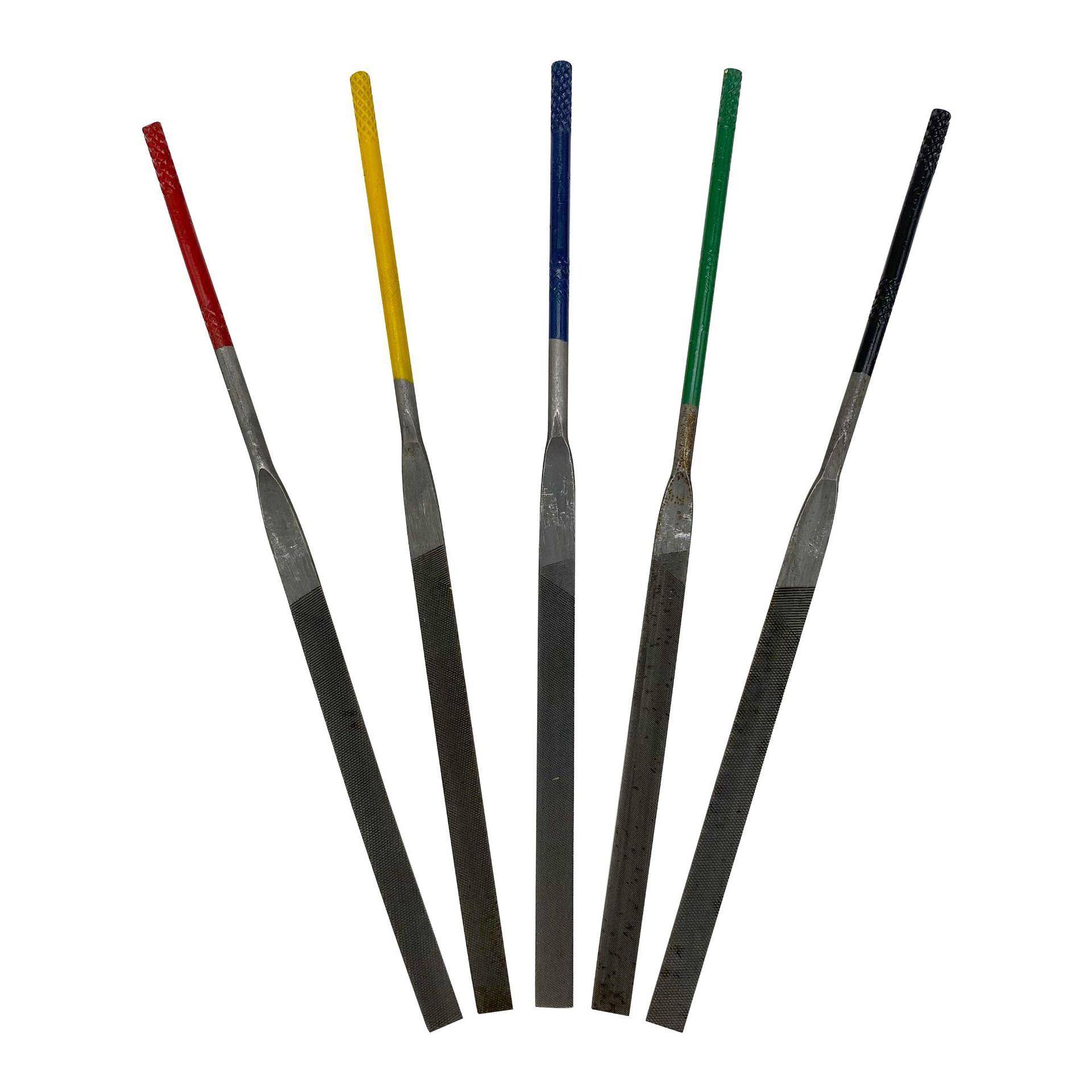 手工平锉板锉彩柄钢锉雕刻高碳钢金刚石打磨整形抛光细锉金银锉刀