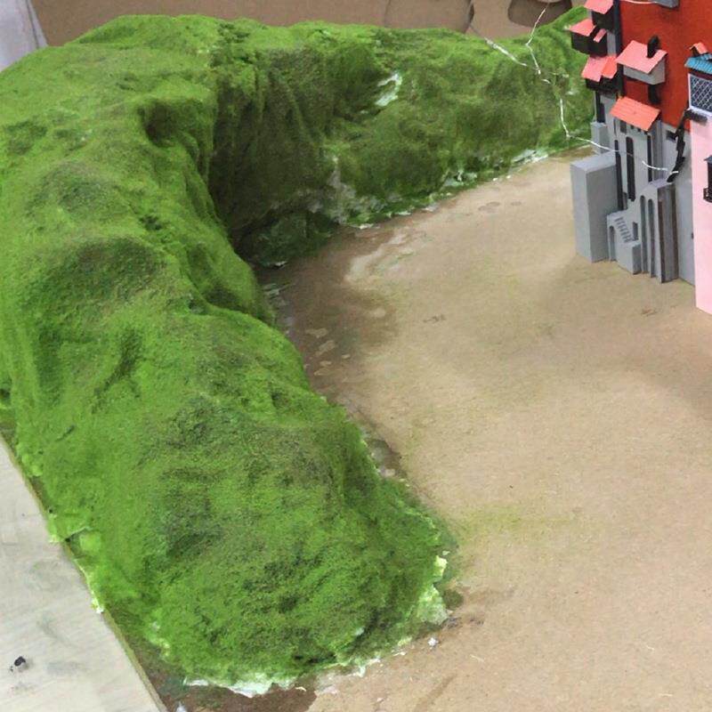 【厂家直供】模型草粉苔藓粉樽装建筑沙盘手工造景草坪皮綠化