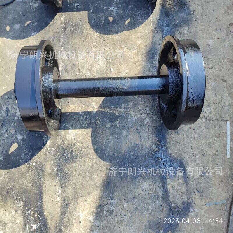 轨距600mm矿车轮对 矿用实心矿车轮 300mm直径加重铸钢轮