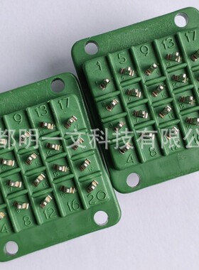 JA778500000E00 全新Cinch 20芯汽车连接器公插, 5A面板安装,绿色