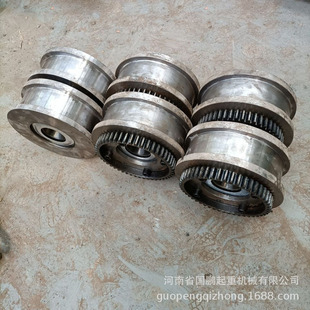 起重配件平面凹面齿圈天车轮单梁行车轮起重端梁用300齿圈LD轮