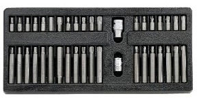 易尔拓YATO汽修工具旋具头组套YT-5538螺丝批头盒装40件套