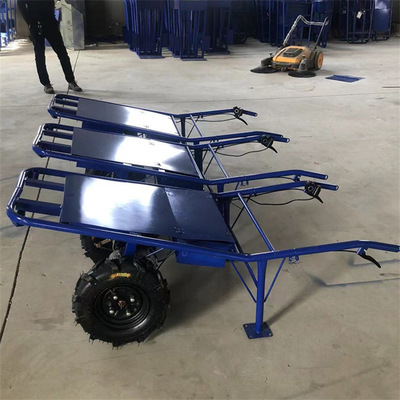 电动小型手推车平板运输家用充电小推车仓储拉货果园搬运老虎车