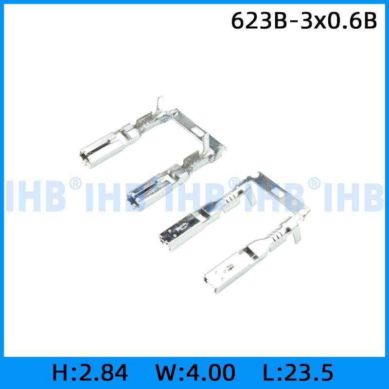 623B-3x0.6B 连接器插簧 插片 镀锡对插公母 连绕端子 接线端
