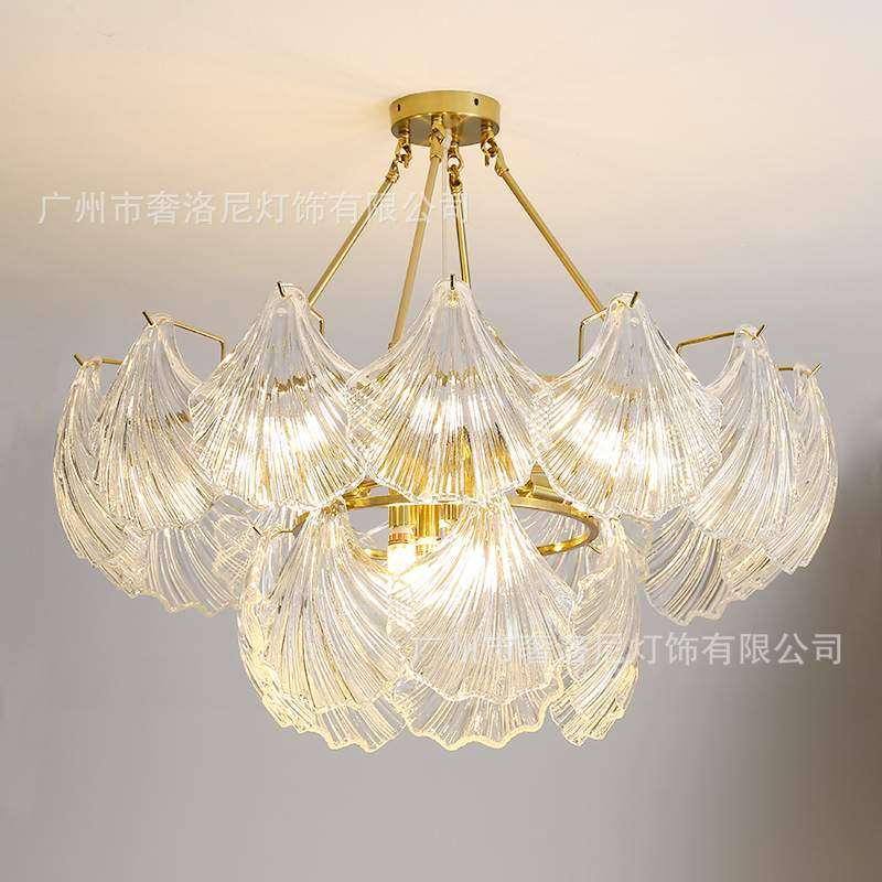 法式田园玻璃吊灯贝壳轻奢美式个性简约大气高档客厅餐厅卧室灯具,生活电器,缝纫机配件,淘宝优惠券,粉丝福利购,淘宝优惠卷