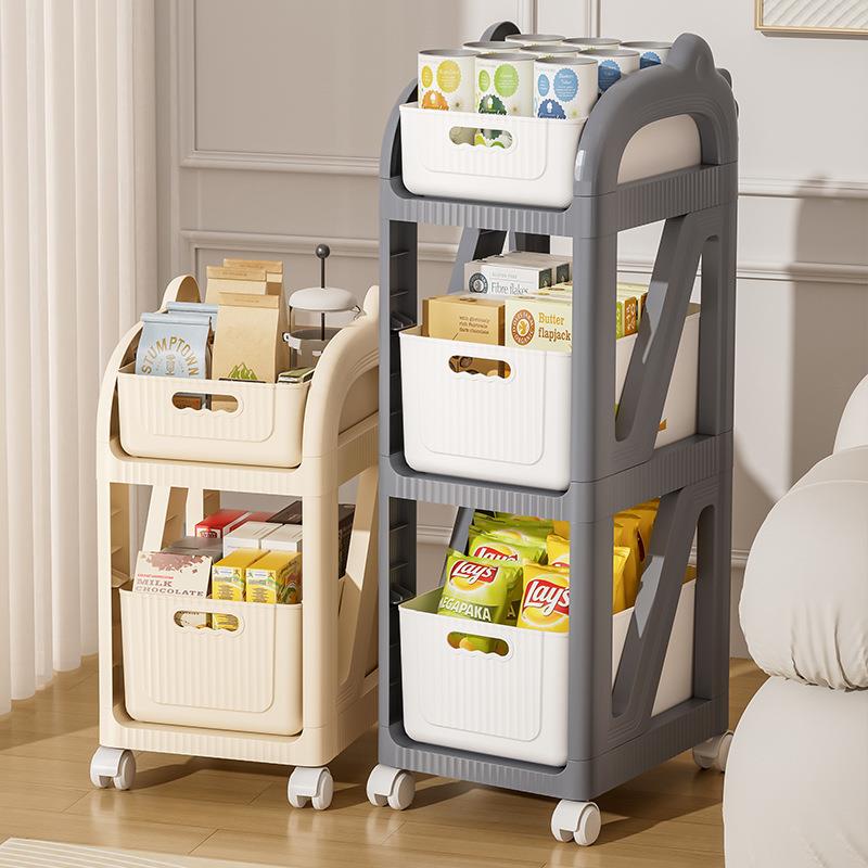 书包收纳置物架家用可移动小推车书架书本桌下收纳架包邮