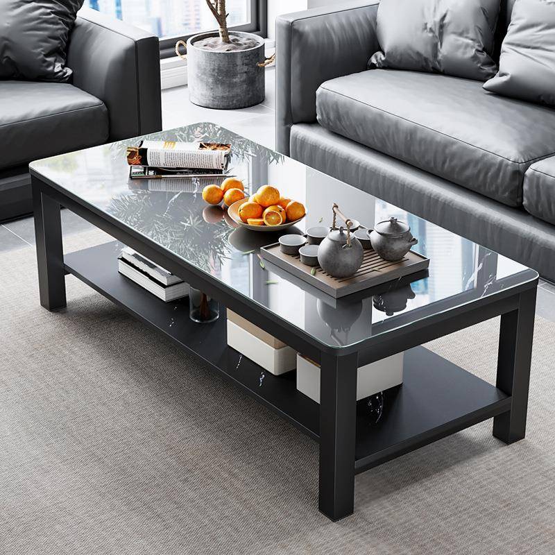 钢化玻璃茶桌客厅家用简约茶台2025新款小户型桌子出租屋轻奢茶几