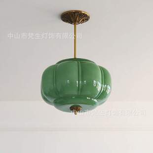 法式复古穆拉诺餐厅中古轻奢南瓜高级感Murano吧台吊灯餐桌吸顶灯