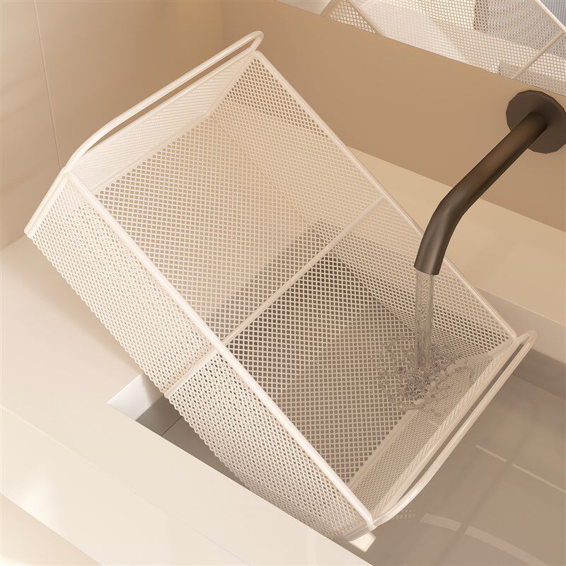 可移动脏衣篮洗漱台袜子收纳筐带轮小推车浴室柜下置物架洗衣篮子