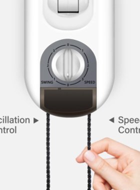 Household Wall Mount Fans 16In Adjustable Tilt,Quiet Operati