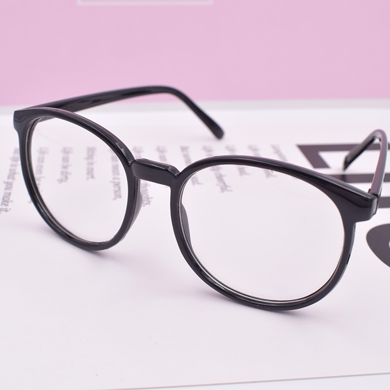 复古圆形眼镜框女韩版非主流大框抖音网红眼镜架女可配近视平光镜