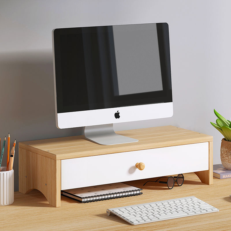 置物架桌面电脑垫显示器屏幕增高架子收纳盒底座办公室书桌整理