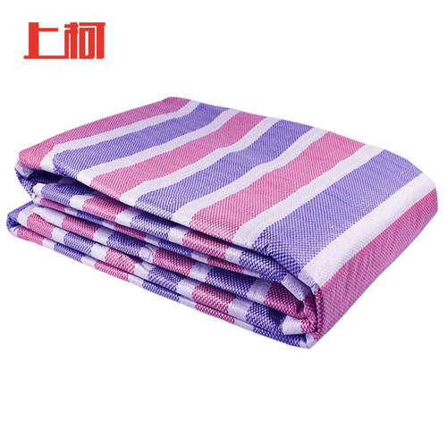 上柯D4003三色彩条布4X8m遮阳塑料泳池盖晒单覆膜65克货场油户外