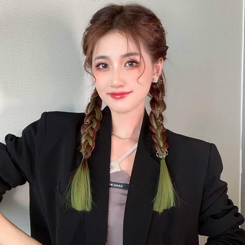 Hair accessories hanging ear dye foggy hair clip hairpiece h