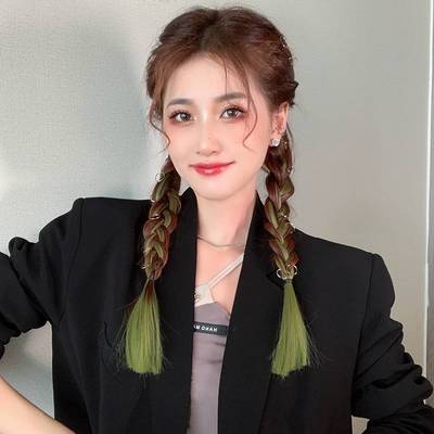 Hair accessories hanging ear dye foggy hair clip hairpiece h