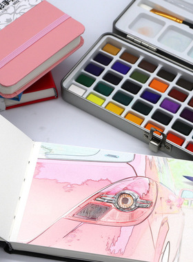 24 Sheets Watercolor Book Pad Hand-Painting Paper Sketchbook