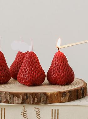 Aromatherapy Candle Adorable Strawberry Shape Eco-friendly E