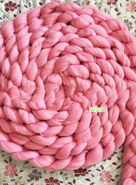 Super Thick Natural Wool Chunky Yarn Felt Wool Roving Yarn