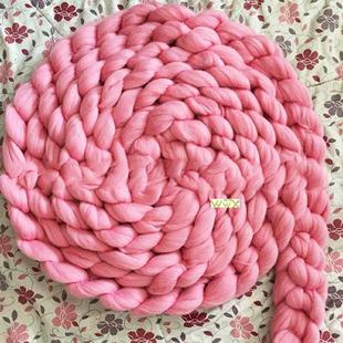 Super Thick Natural Wool Chunky Yarn Felt Wool Roving Yarn