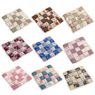 Candy Color Cushion Dining Chair Cushion Cloth Plain Simple