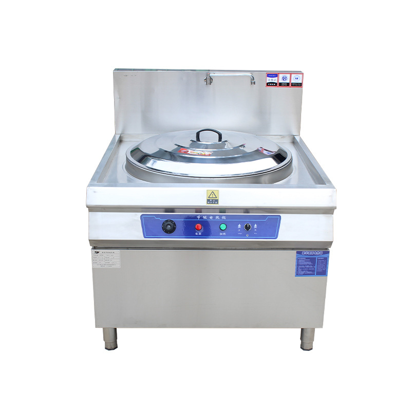 电热大锅灶商用大功率电磁灶台工地酒店学校幼儿园食堂电炒锅炒炉