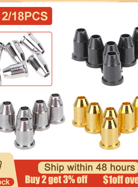 6/12/18 pcs Guitar String Caps Mounting Ferrules Buckle Thro
