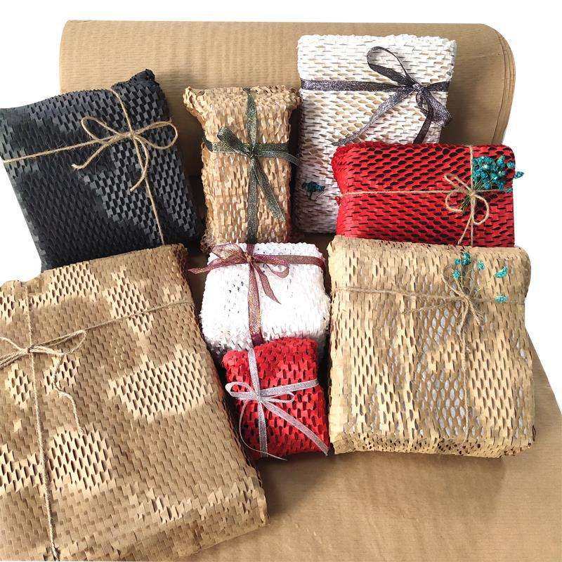 Kraft Wrapping Paper Honeycomb Cushioning Wrap Roll