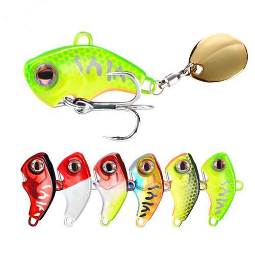 1PCS Rotating Metal VIB 9g/13g/16g/22g Wobbler Fishing Lure