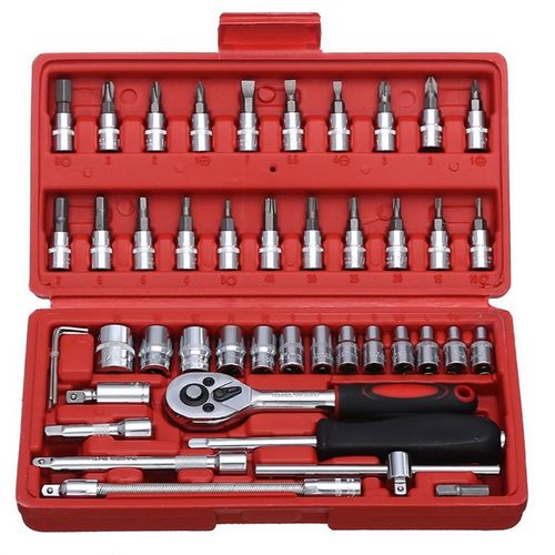 46 Pcs/Set Multifunctionl Ratchet Wrench Set Professional Me