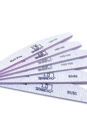 50pcs/lot Grey Nail Files Sanding For Nail Art Tips 80/100/